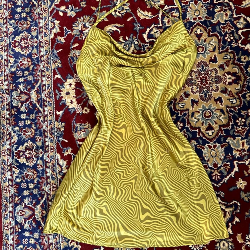 Satin Green Slip Dress